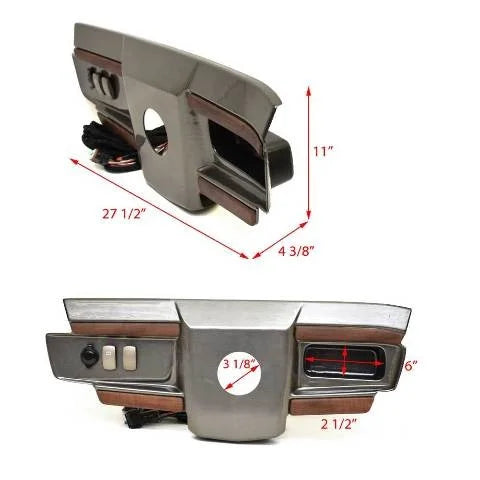 Pontoon Boat Dash Shroud Panel 27 1/2 x 11 Inch Q4438