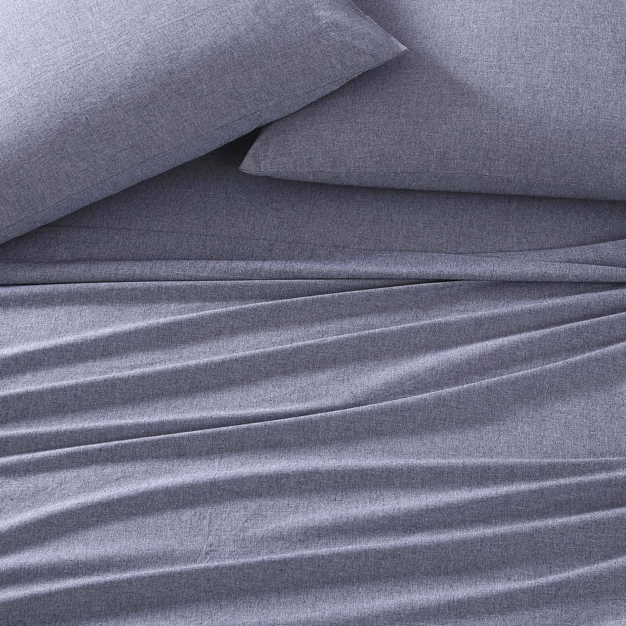Gray Full Percale Sheet Set T588