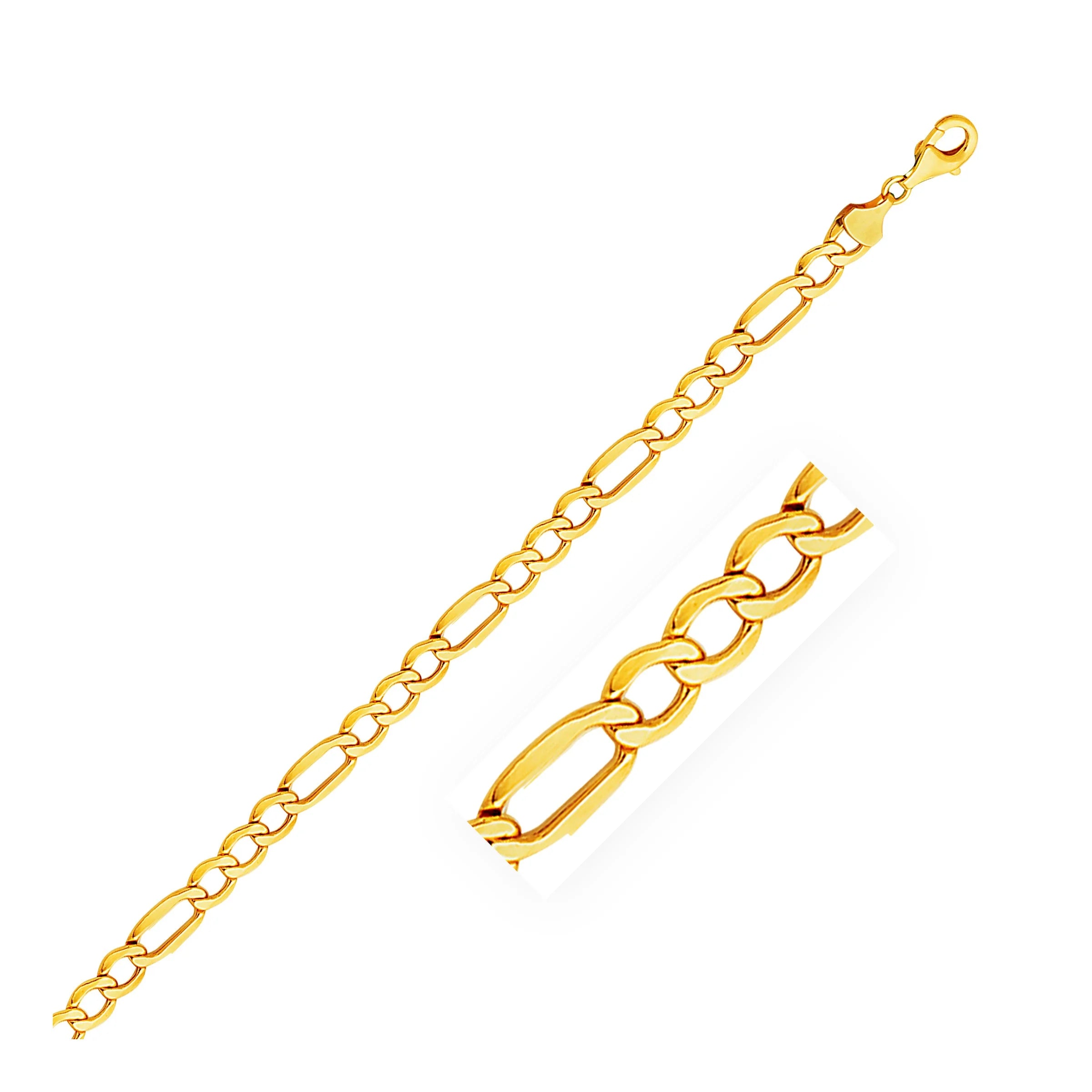 14k Yellow Gold Figaro Chain 20 in N16002