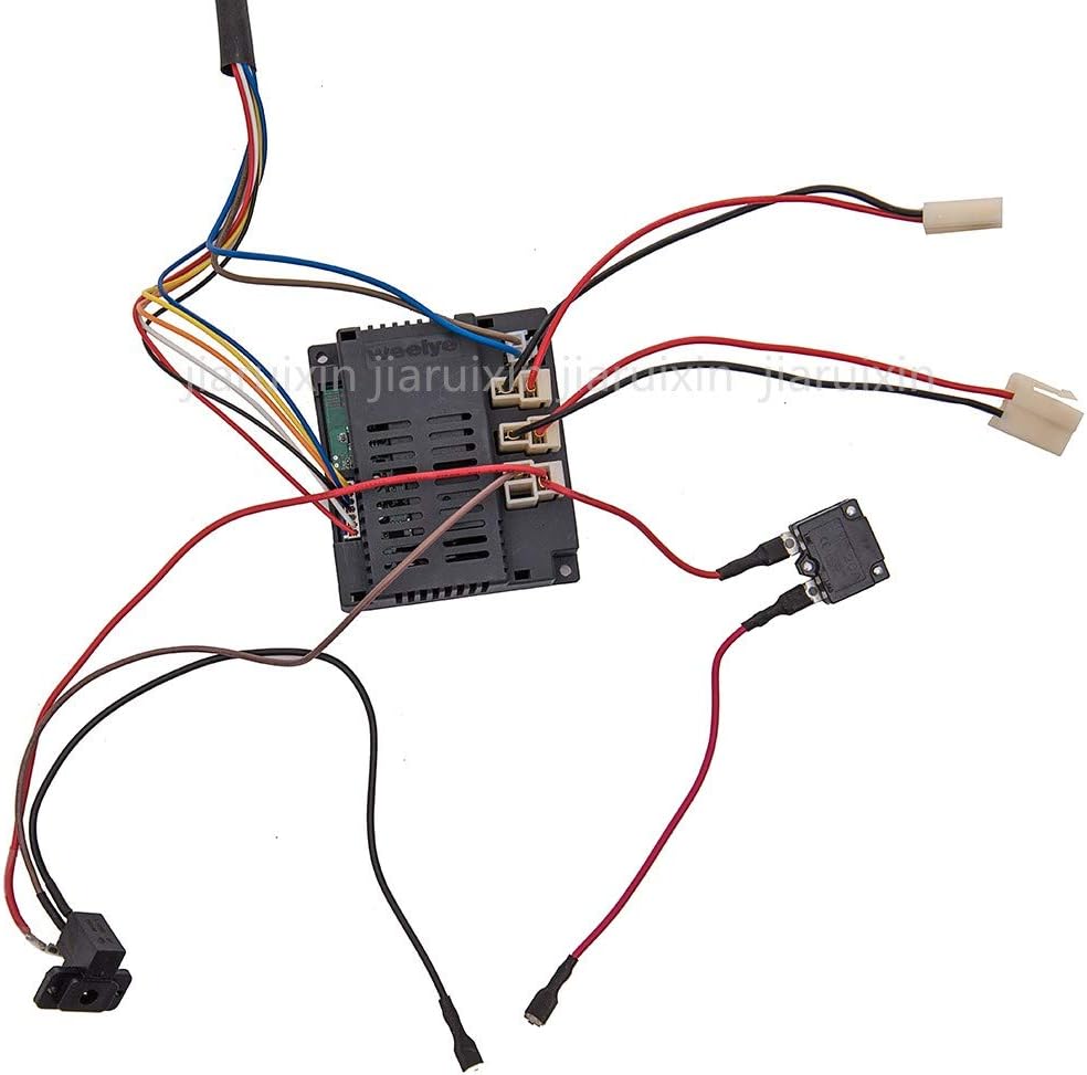 12 Volt Children Electric Car DIY Modified Wires and Switch Kit with 2.4G Bluetooth Remote Control, Pack of 2 F375