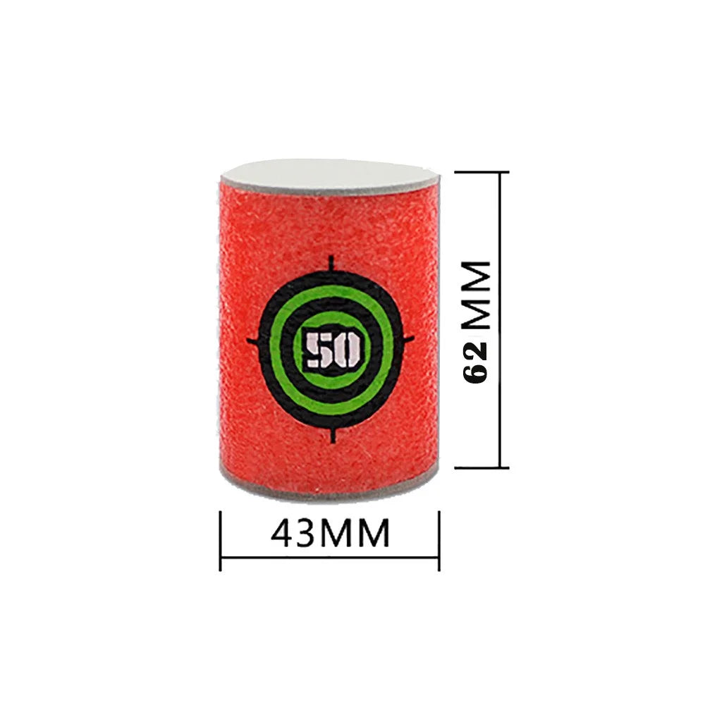 18x EVA Soft Bullet Target Dart Toy A5467