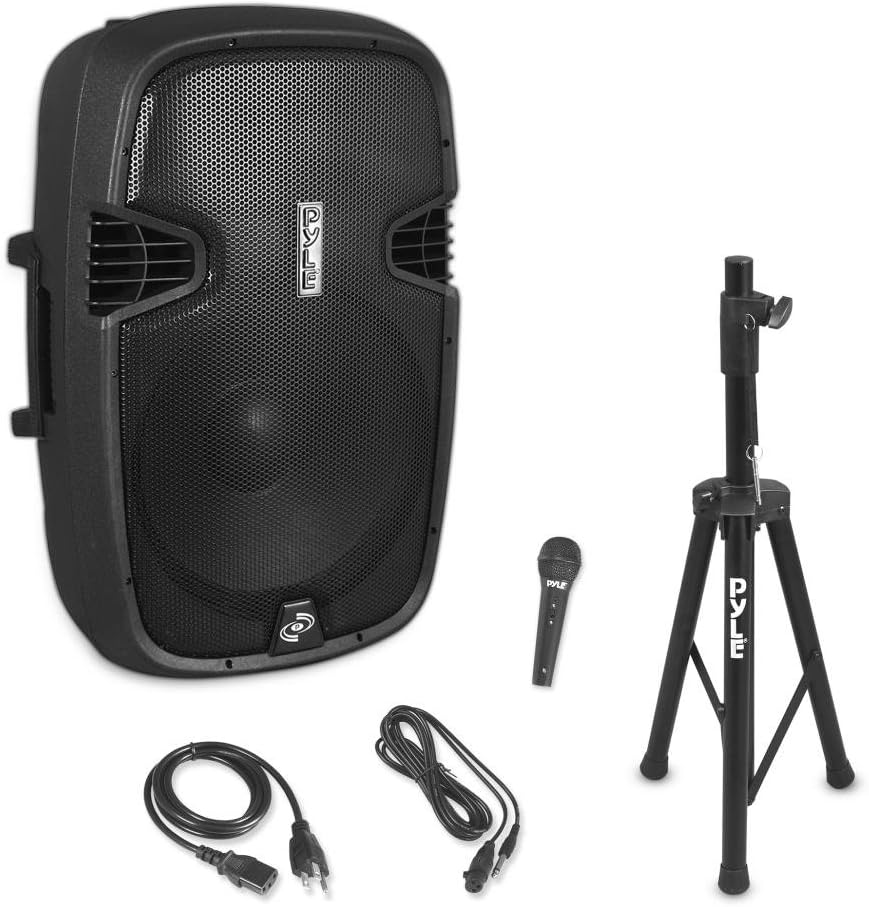 1500W Bluetooth Portable PA Speaker System with Microphone, Black Q830