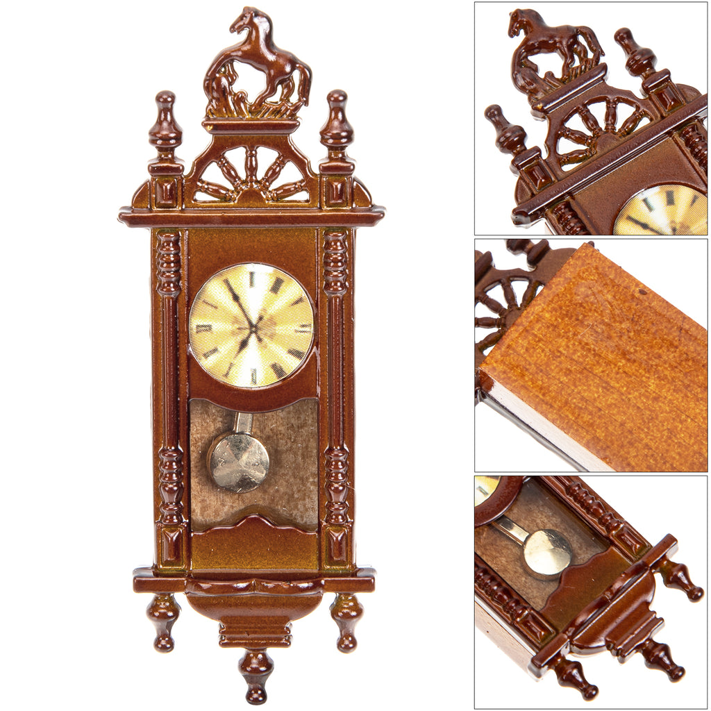 Metal Dollhouse Hanging Clock Toy Doll Furniture K213