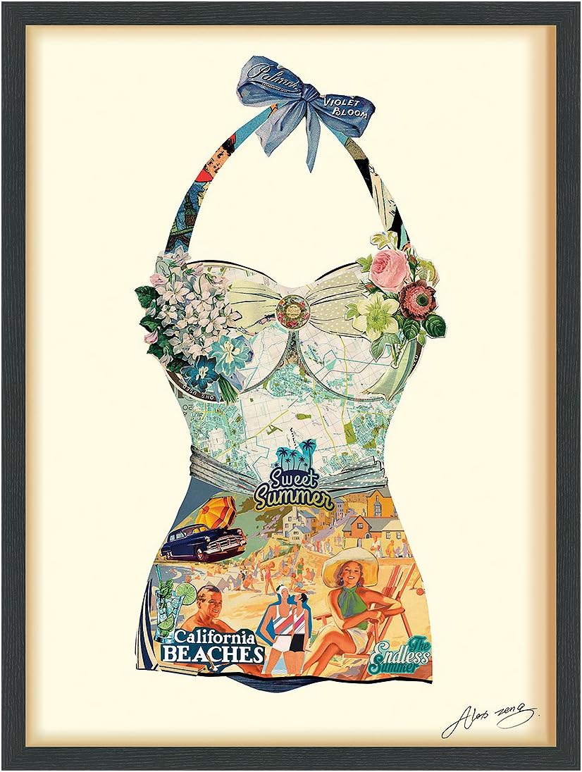 Framed Graphic Wall Art, 25 x 33 x 1.4 O23617