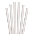 8 1/2x22 White Unwrapped Paper Straw - 1480/Case K185702