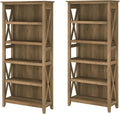 5 Shelf Bookcase Set, Reclaimed Pine V194