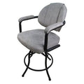Light Gray Swivel Bar Stool Y12881