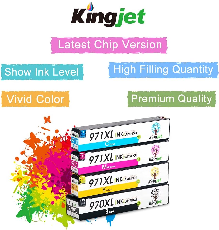 Compatible Ink Cartridge 4 Pack for Officejet Pro Printers Q764264