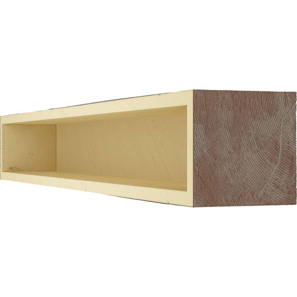 Aged Pecan Faux Wood Fireplace Mantel D198618
