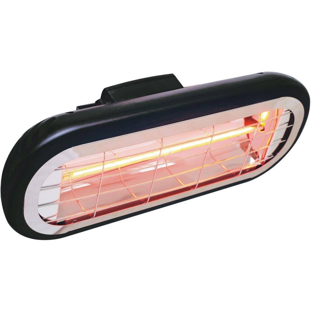 Black Halogen Infrared Electric Patio Heater S779