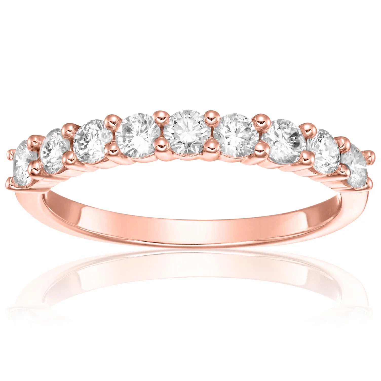 14K White Gold Diamond Wedding Band N1797