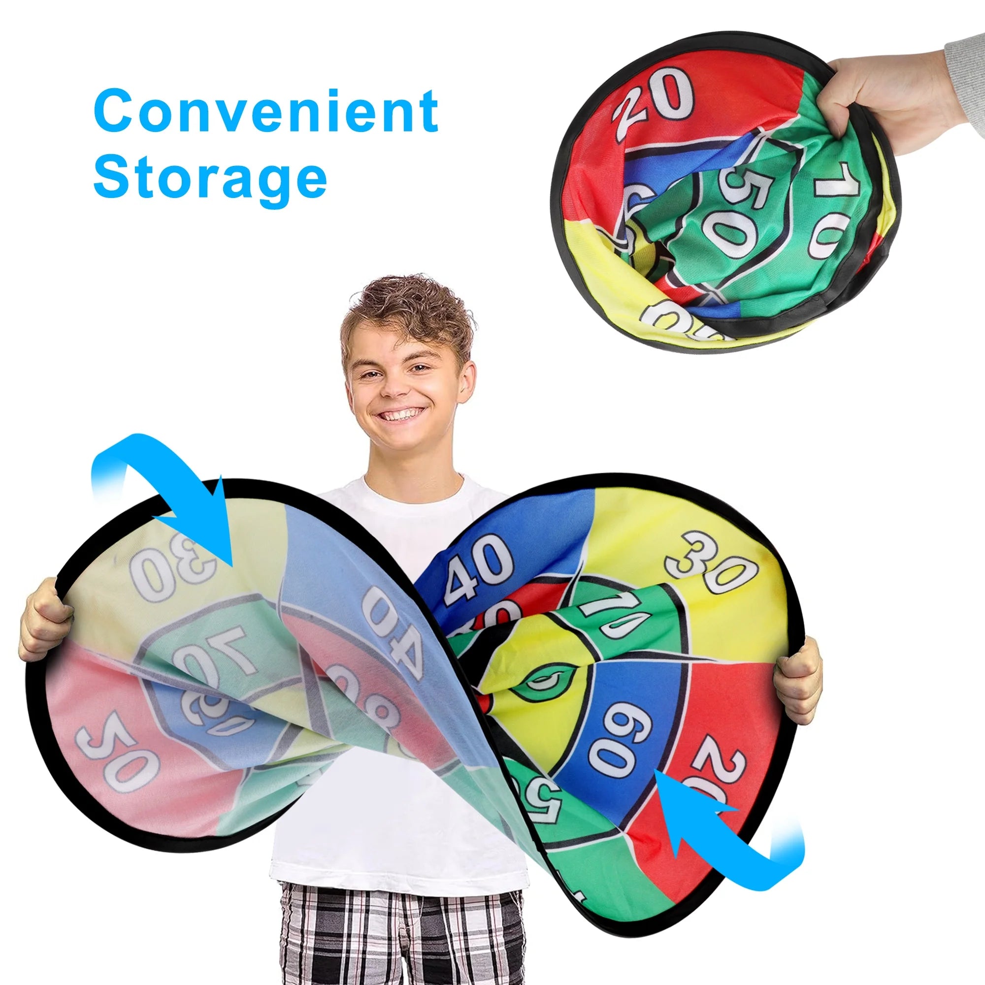 26'' Dartboard Set with 16 Sticky Balls and 2 Hooks B15310