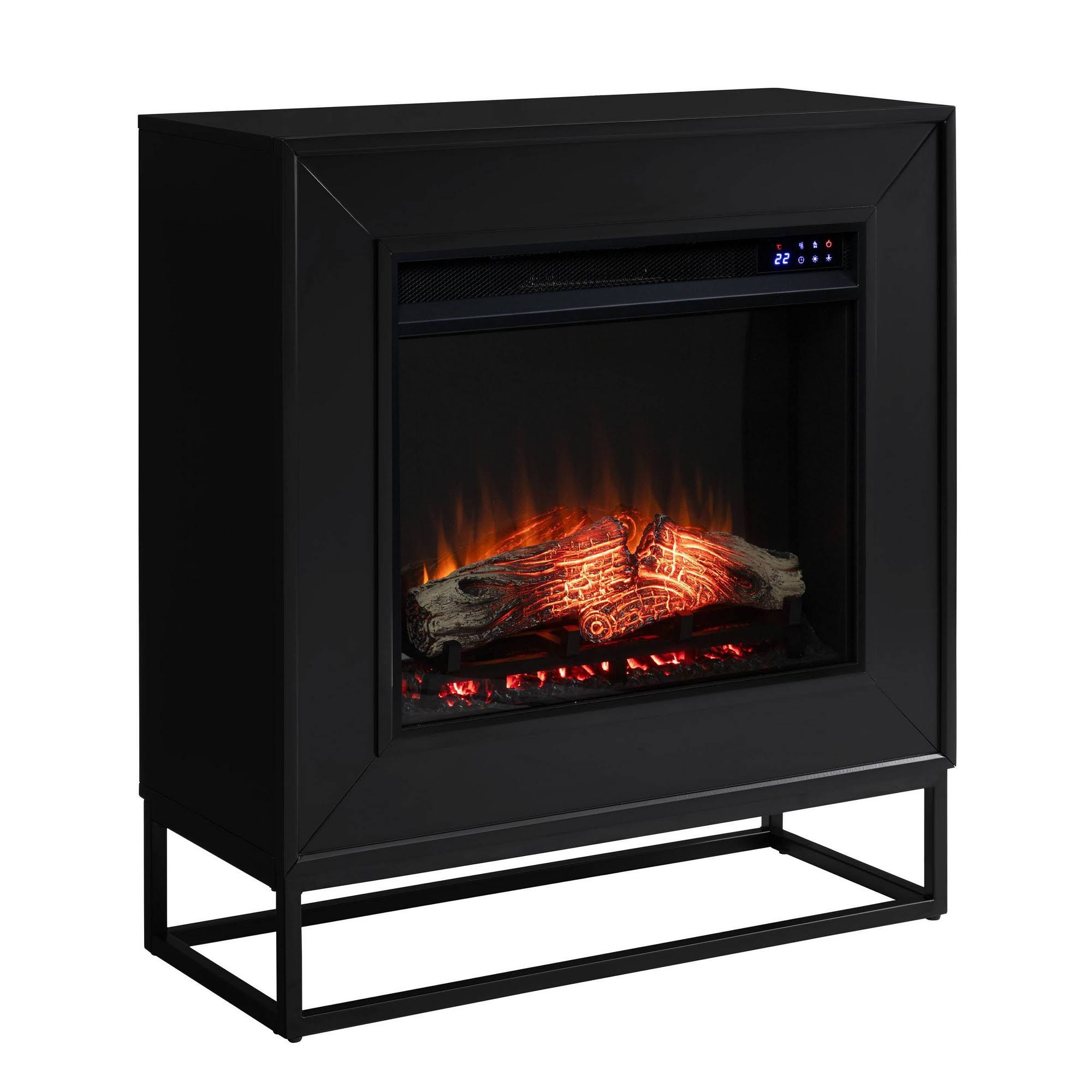 Contemporary Electric Fireplace - Black N986547