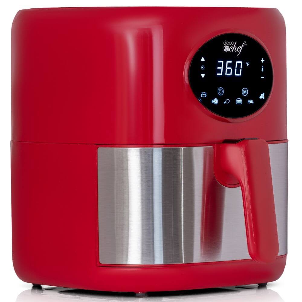 Red 3.7qt Digital Air Fryer with Dishwasher Safe Basket C69800
