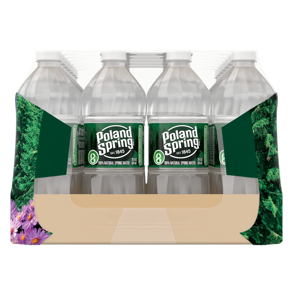 20 Ounce Natural Spring Water Plastic Bottles (Pack of 28) U491959
