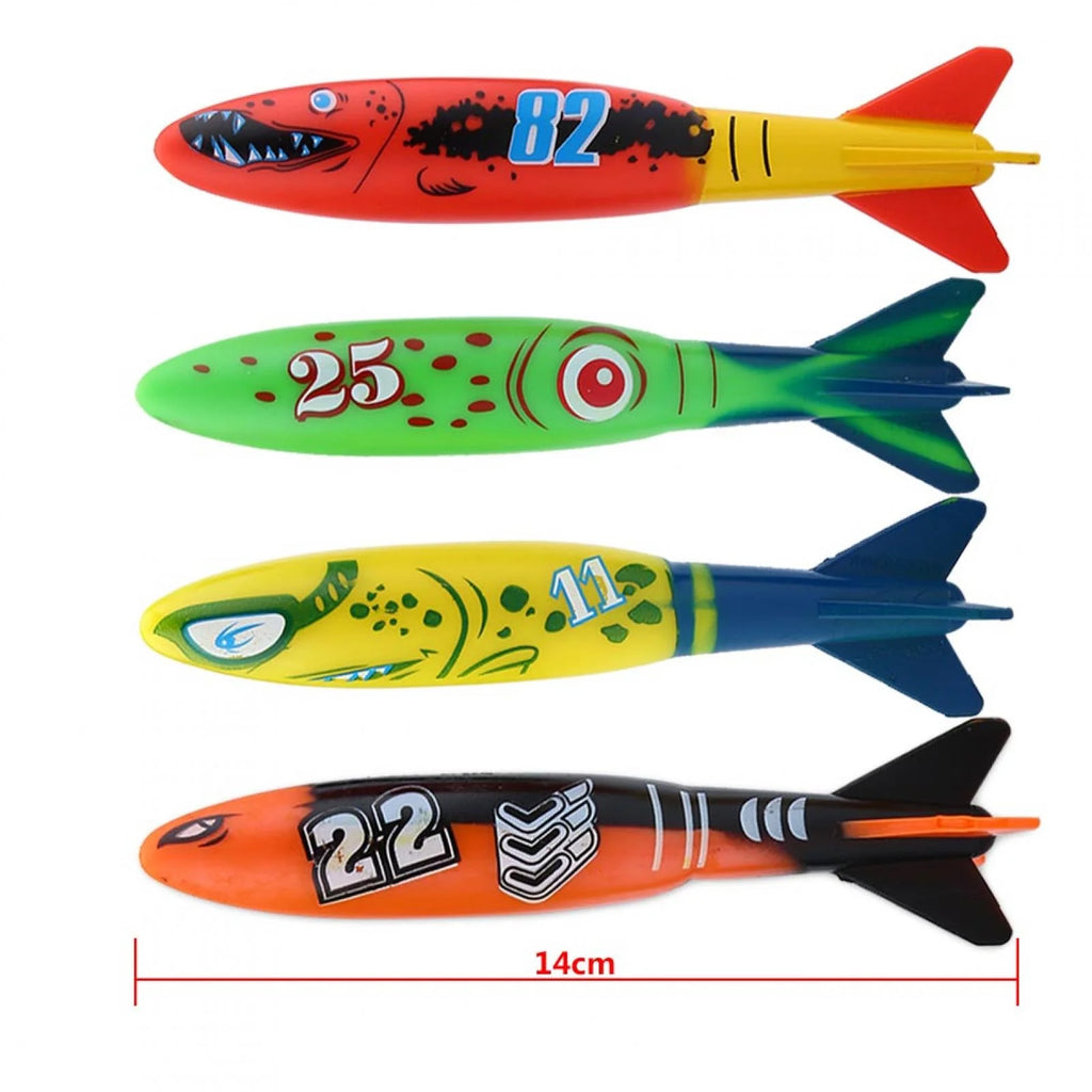 4pcs Swimming Pool Toys Mine Shape Diving Toys Underwater Q3513