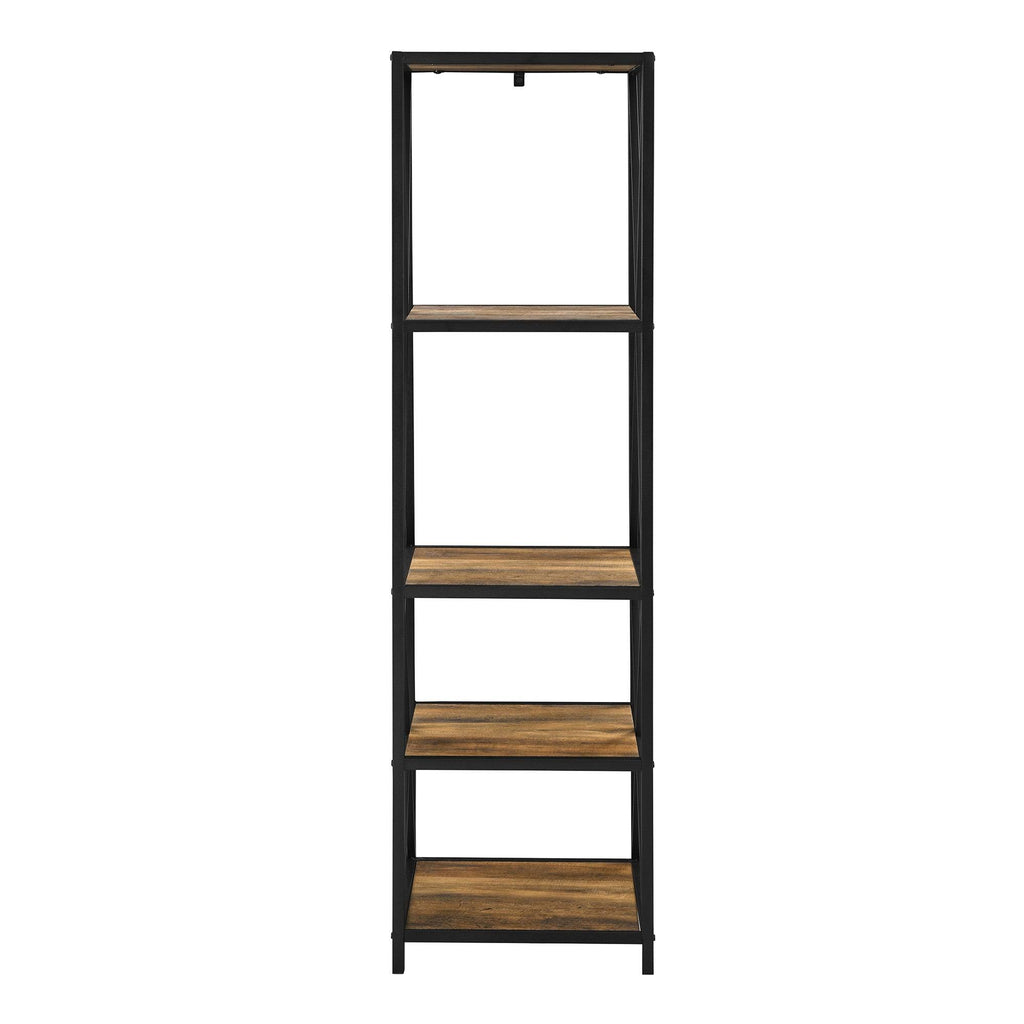 Rustic Oak Tower Bookshelf V132845
