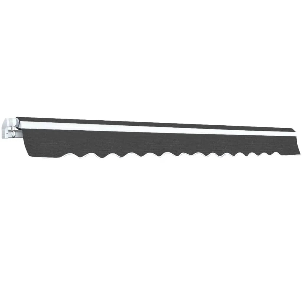 Folding Awning Manual Operated 157.5" Anthracite O345879