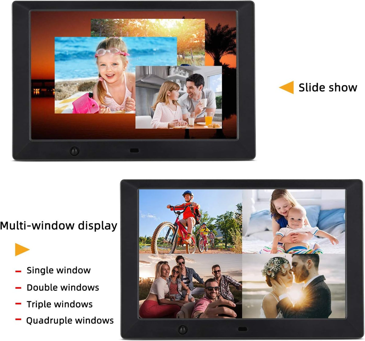 10 inch Digital Picture Frame with 16:9 Screen, 1080P Video A440