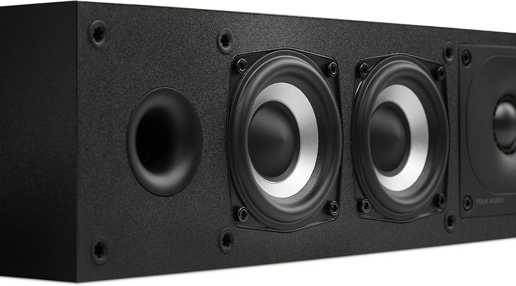Midnight Black Slim Center Channel Speaker V6870