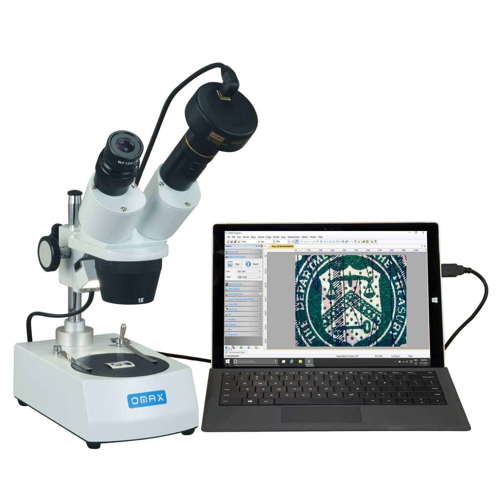 Binocular Stereo Microscope with Dual Lights and 5MP Camera X2122