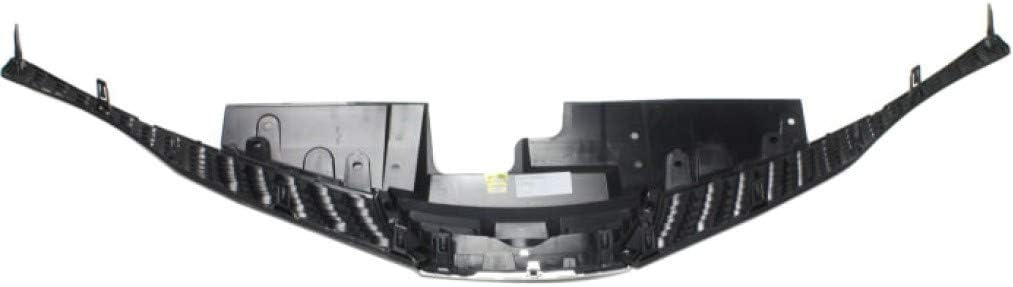 Painted Black Grille Assembly with Chrome Molding Plastic Z8823