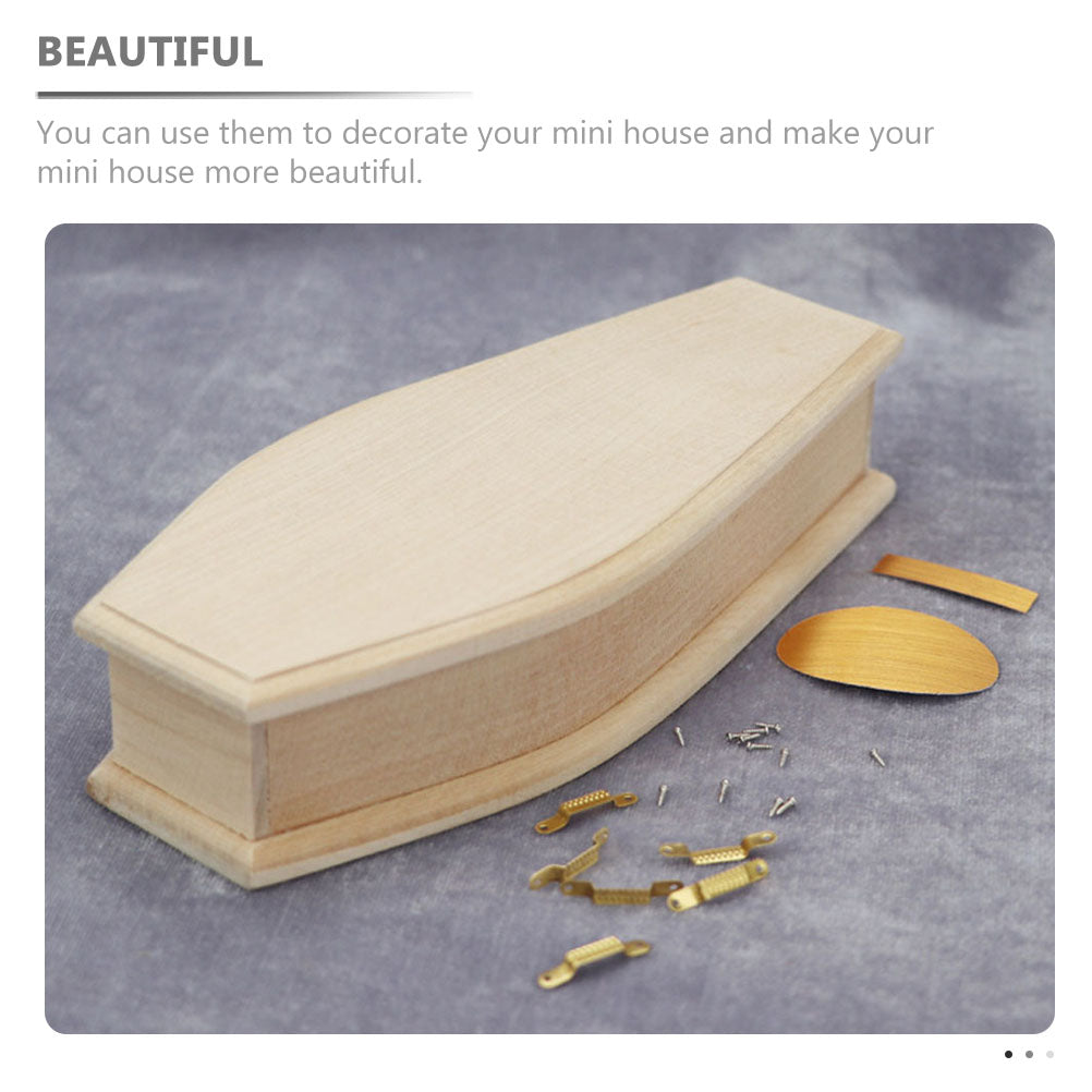 2 Pack Wooden Doll House Furniture Miniature Accessory Toy M2341