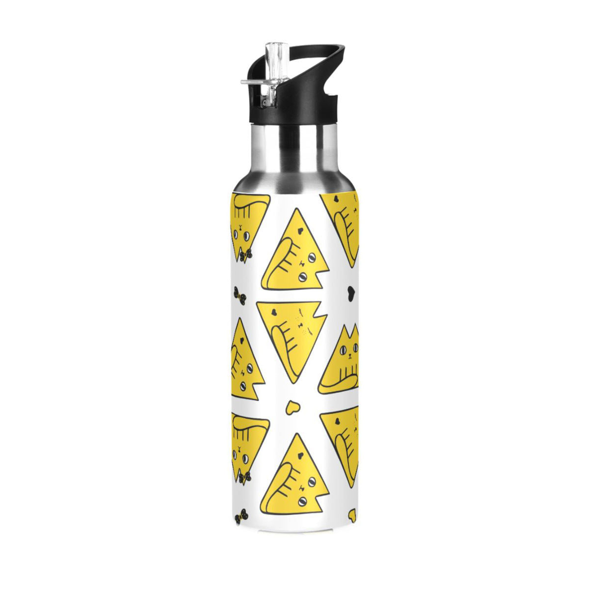 20 OZ Stainless Steel Vacuum Insulated Water Bottle with Straw Lid H786019