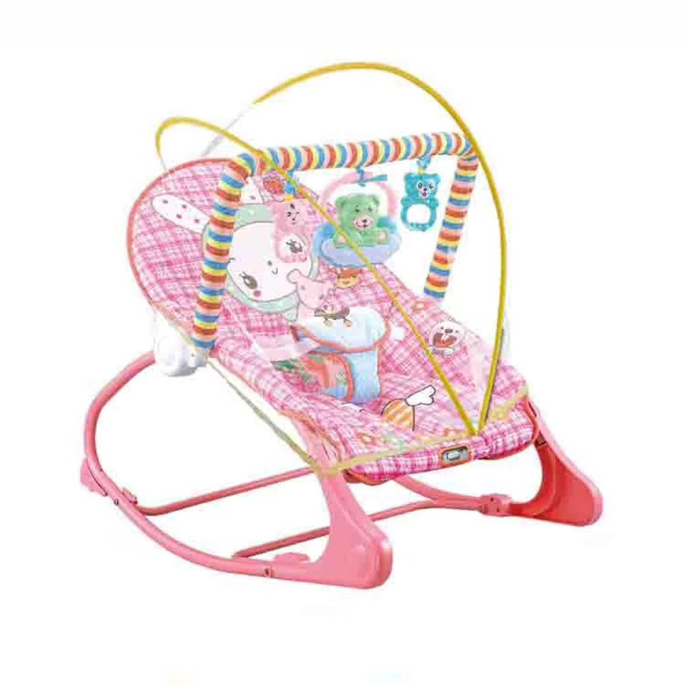 Portable Baby Bouncer Infant Seat Rocking Chair with Hanging Toys Bed Net P438322