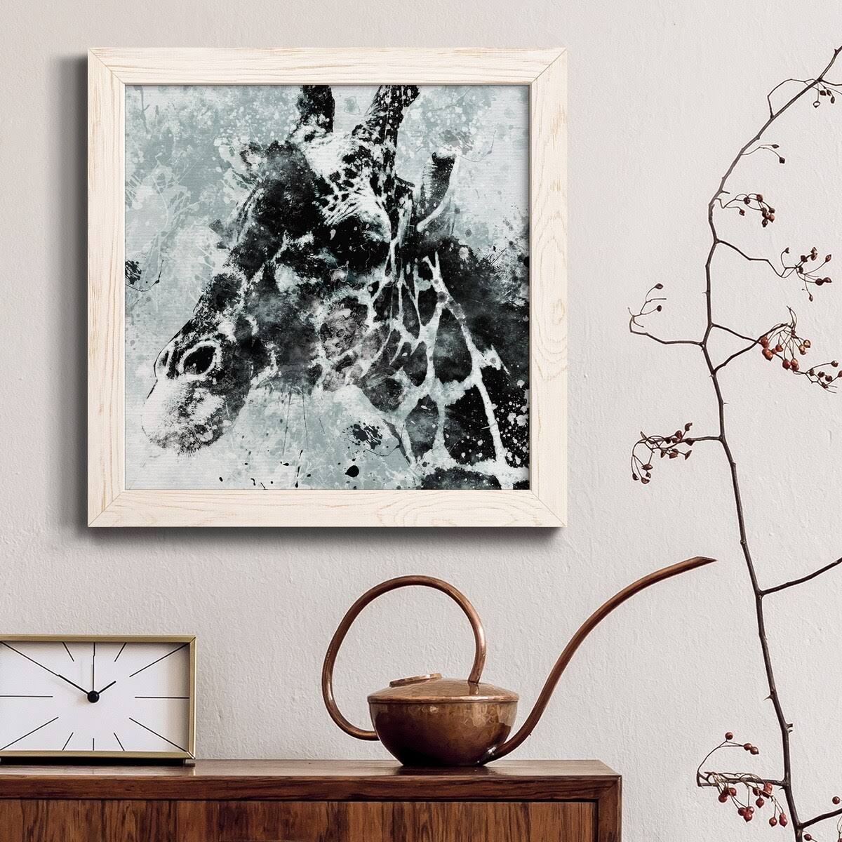White Framed Canvas 24x24 G52808