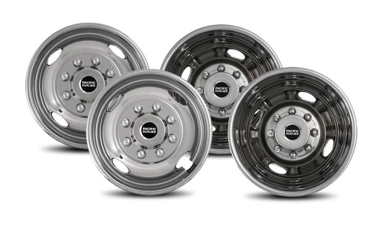 Polished 16 inch 8 Lug Stainless Steel Wheel Simulator O855668