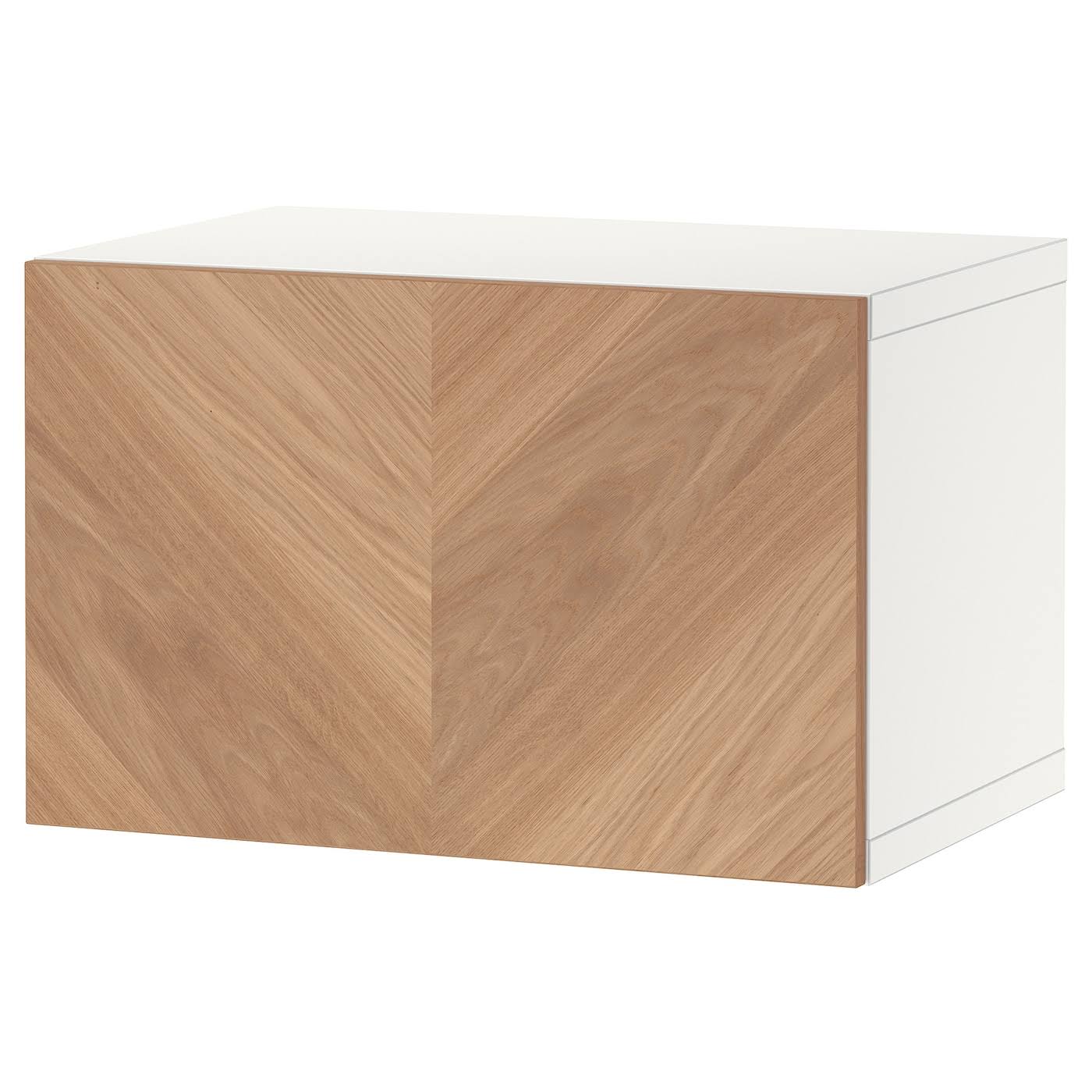 White Hedeviken Oak Veneer Wall-Mounted Cabinet P9116