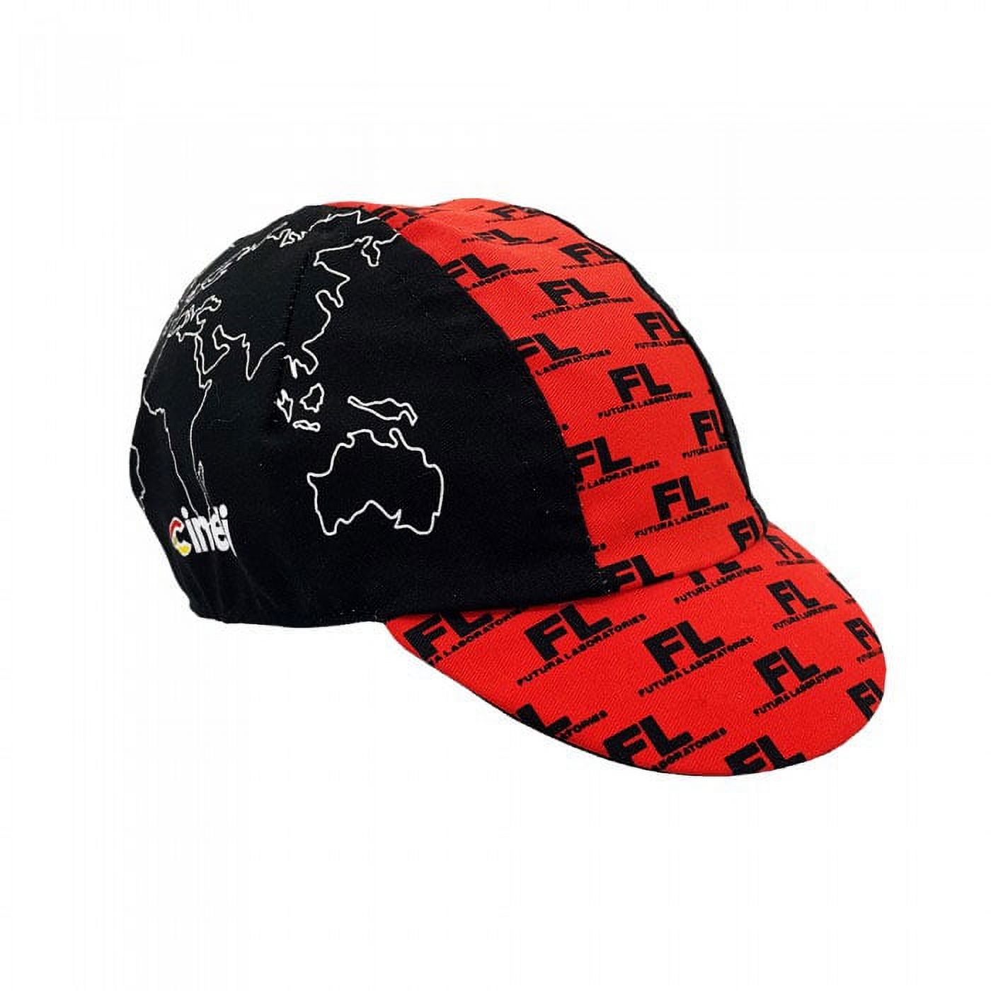 Black/Red Cycling Cap W645