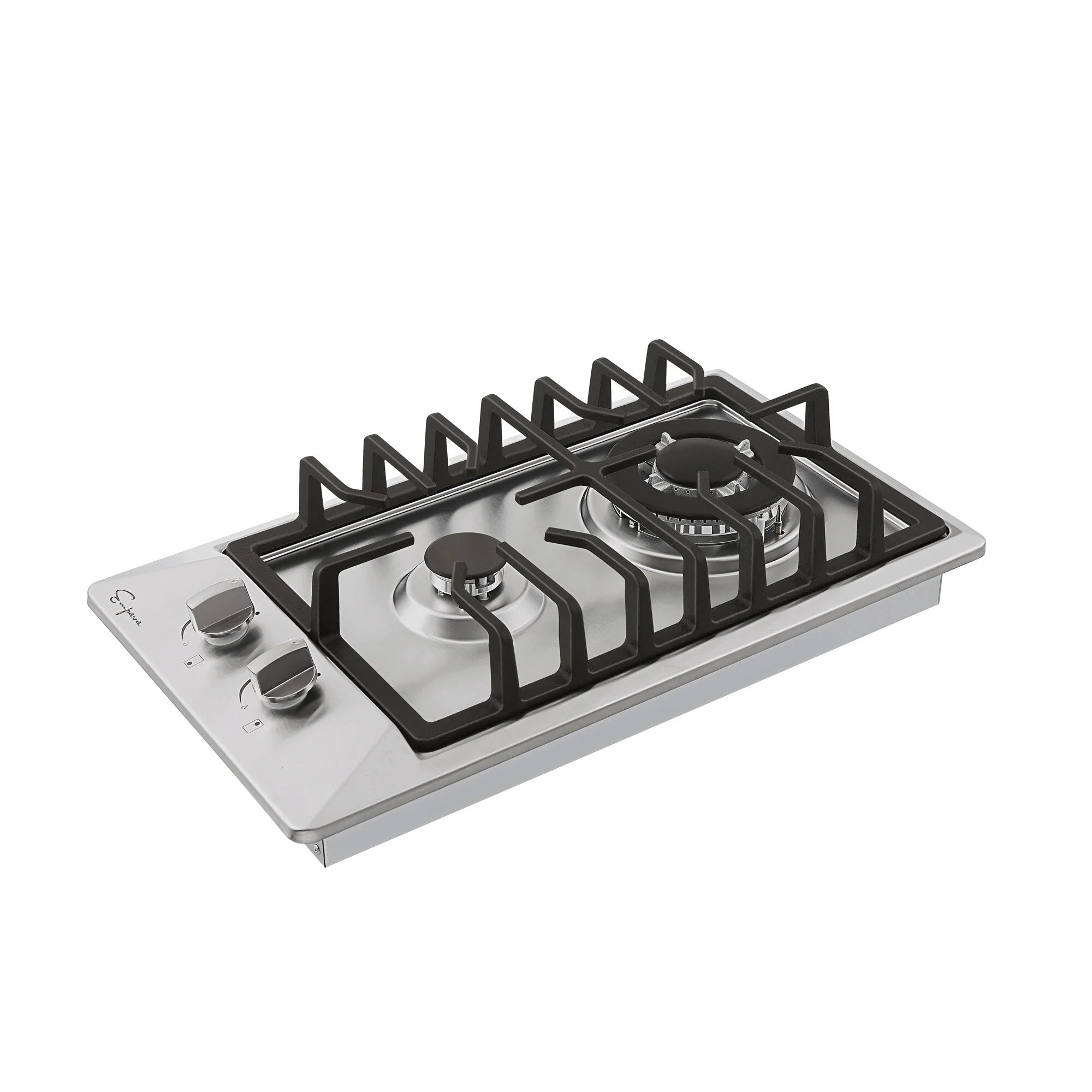 2 Piece Kitchen Appliances Package with Gas Cooktop and Wall Mount Range Hood K2971