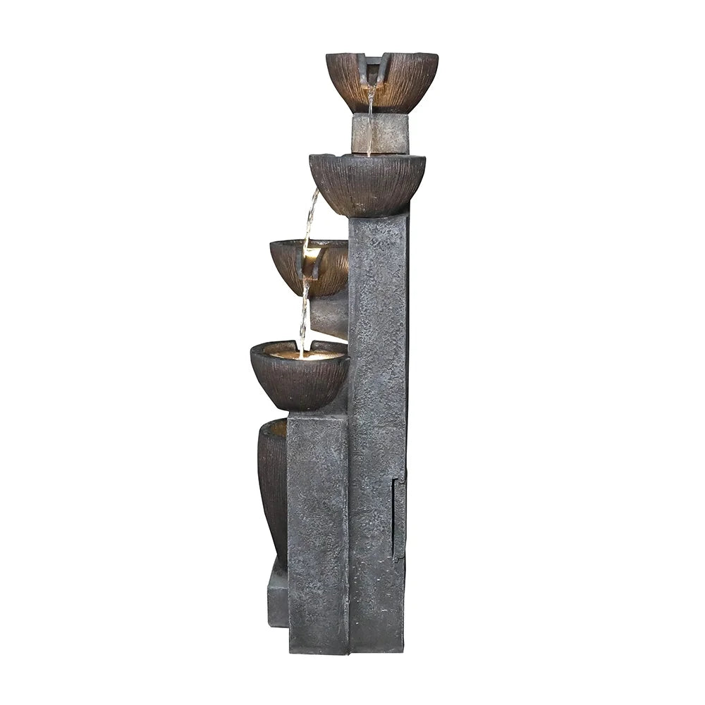 10" Outdoor 5-Tier Waterfall Fountain E8546