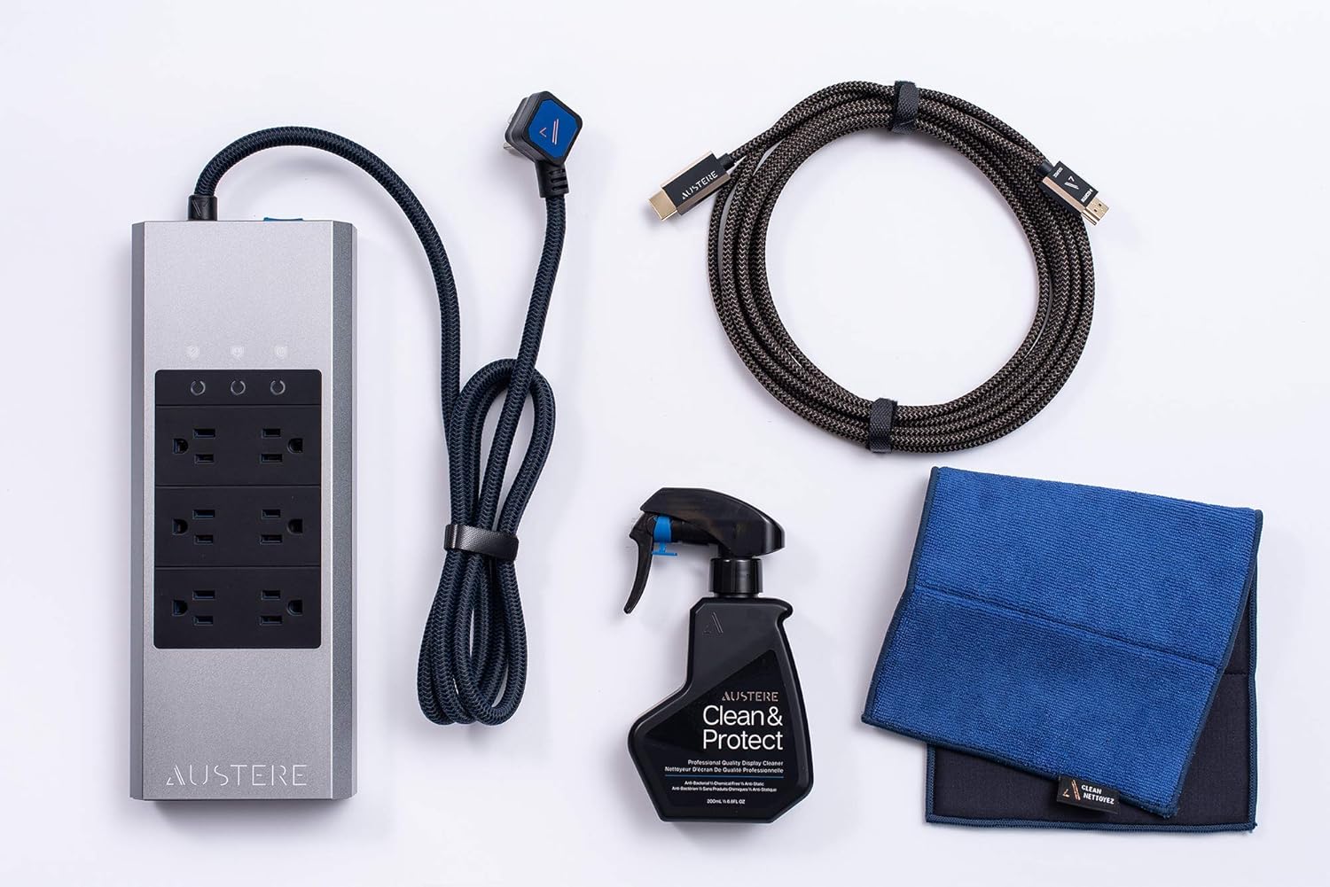 4K Active HDMI Cable 5.0m, 6-Outlet Power, Clean & Protect V70753