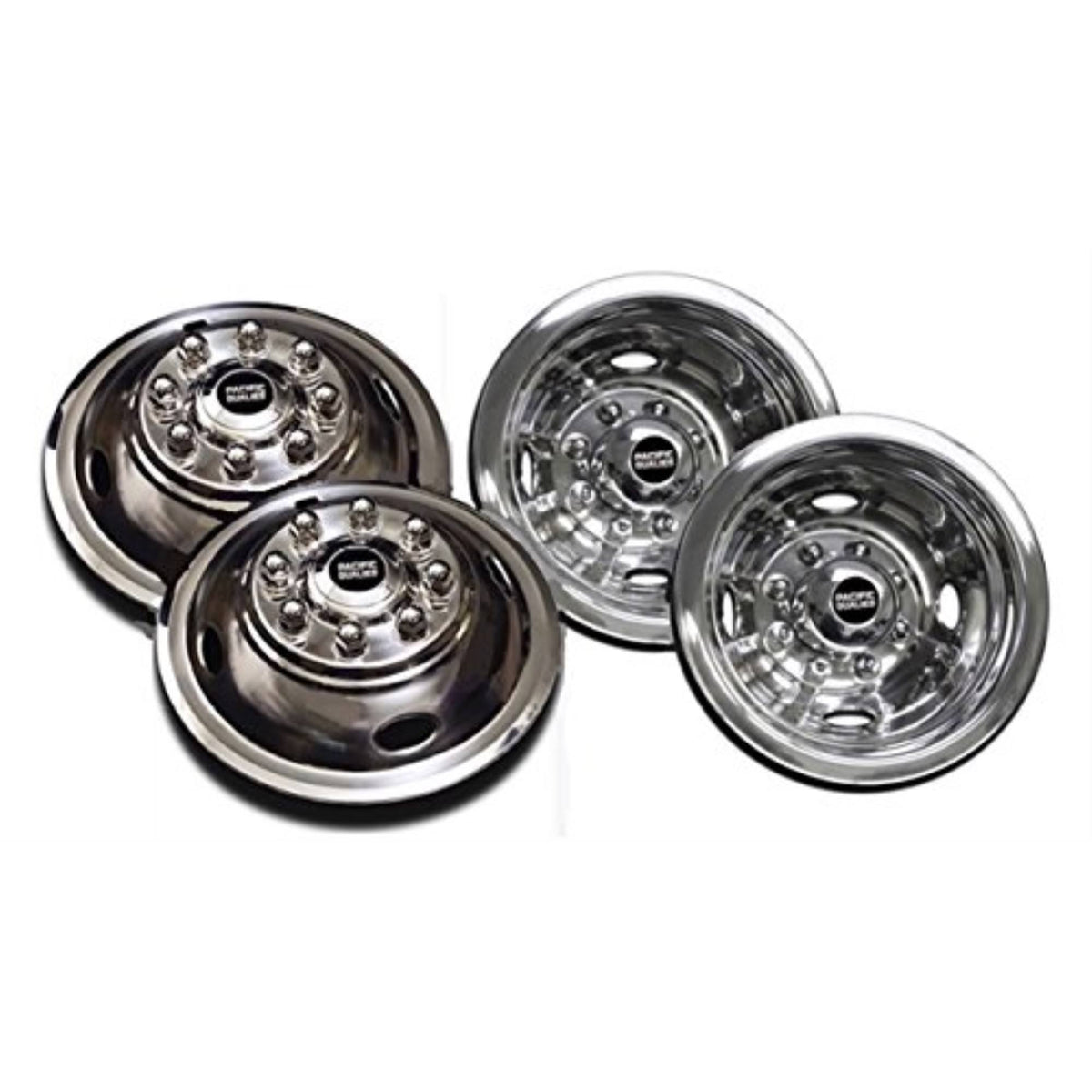 Polished 16 inch 8 Lug Stainless Steel Wheel Simulator O855668