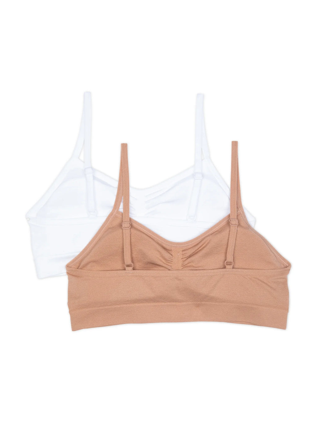 Seamless Ruched Crop Bra, 2-Pack O4044