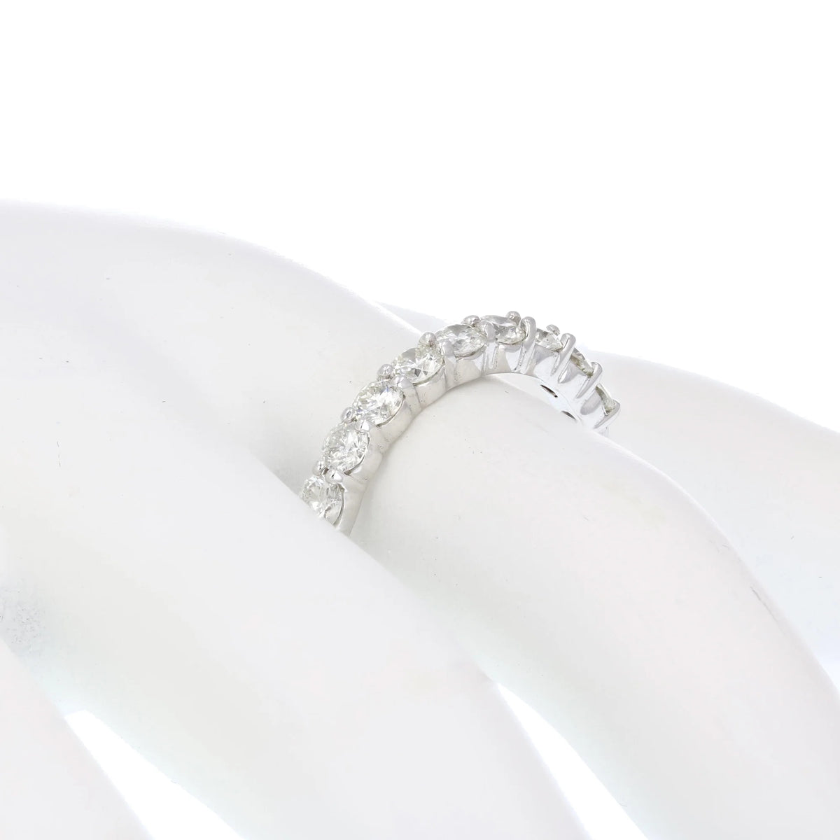 14K White Gold Diamond Wedding Band N1797