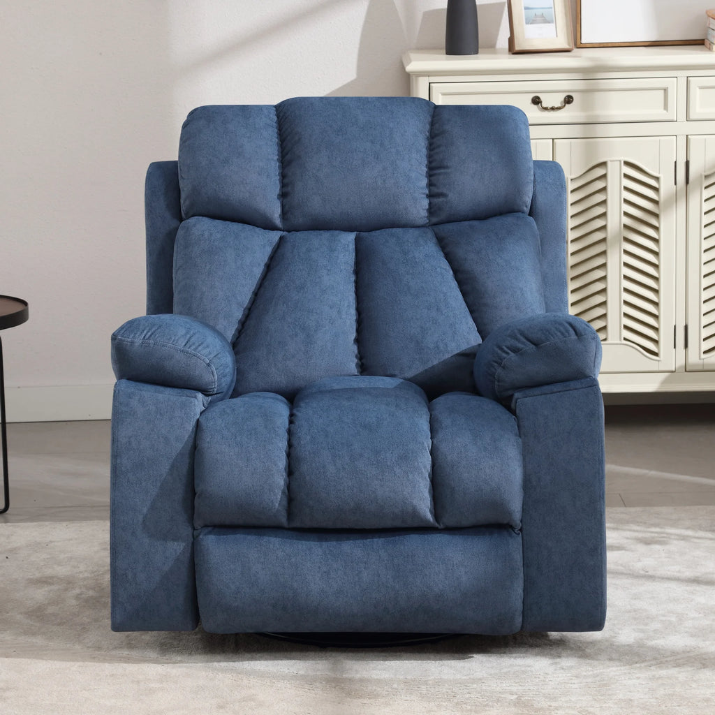 Blue Recliner Chair with Massage and Heat W22565