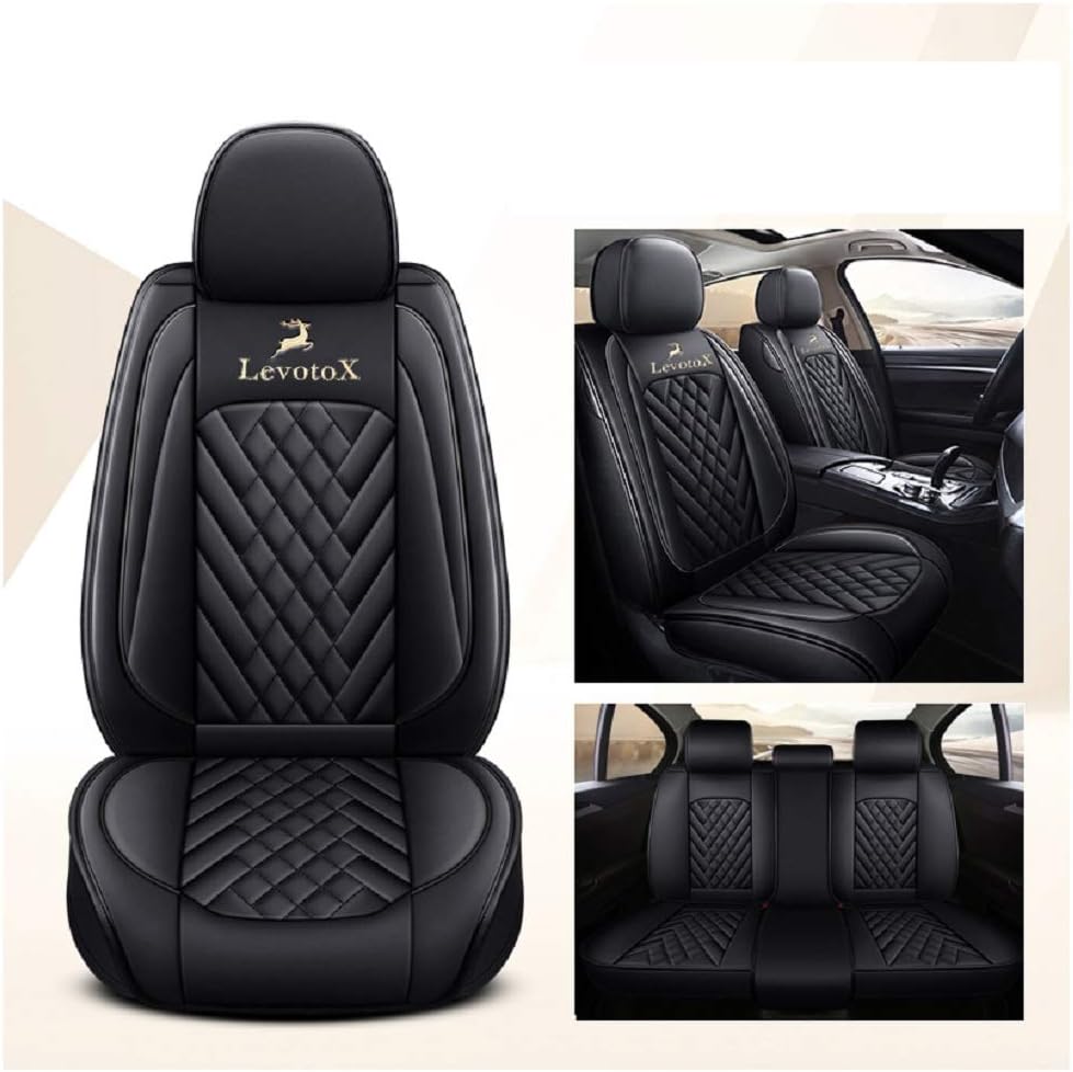 Red Car Seat Covers 5 Seats Full Set S92173