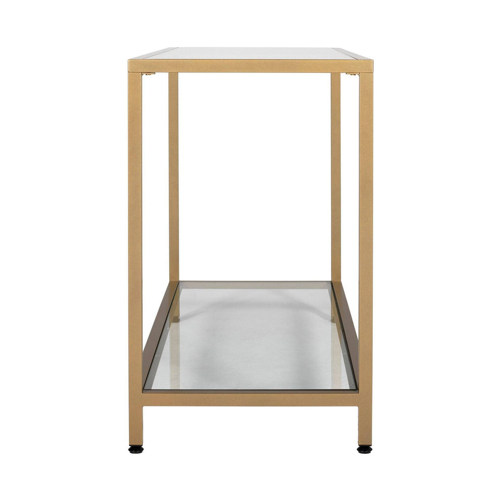 Gold Glass Console Table N24807