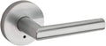 Satin Chrome Privacy Door Lever Set with Push Button Lock V6994
