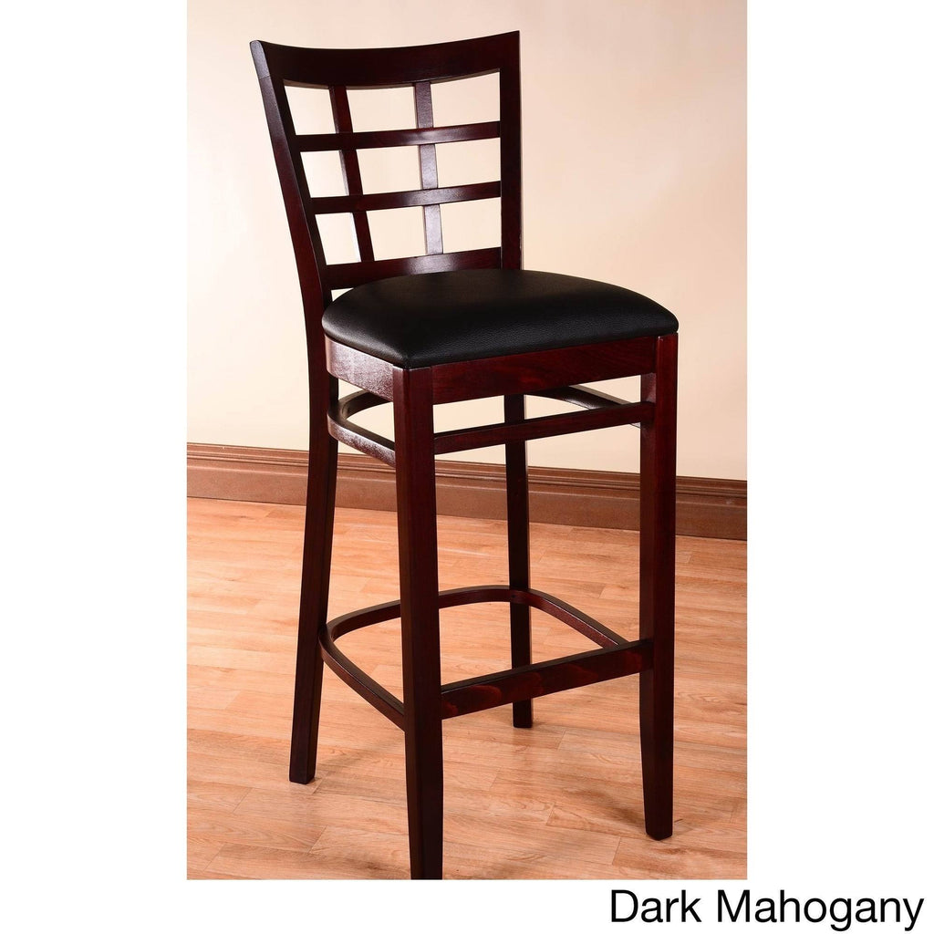Dark Mahogany Beech Wood Barstool H483968