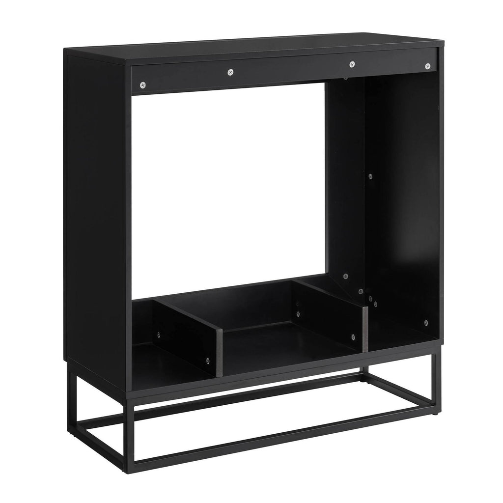Contemporary Electric Fireplace - Black N986547