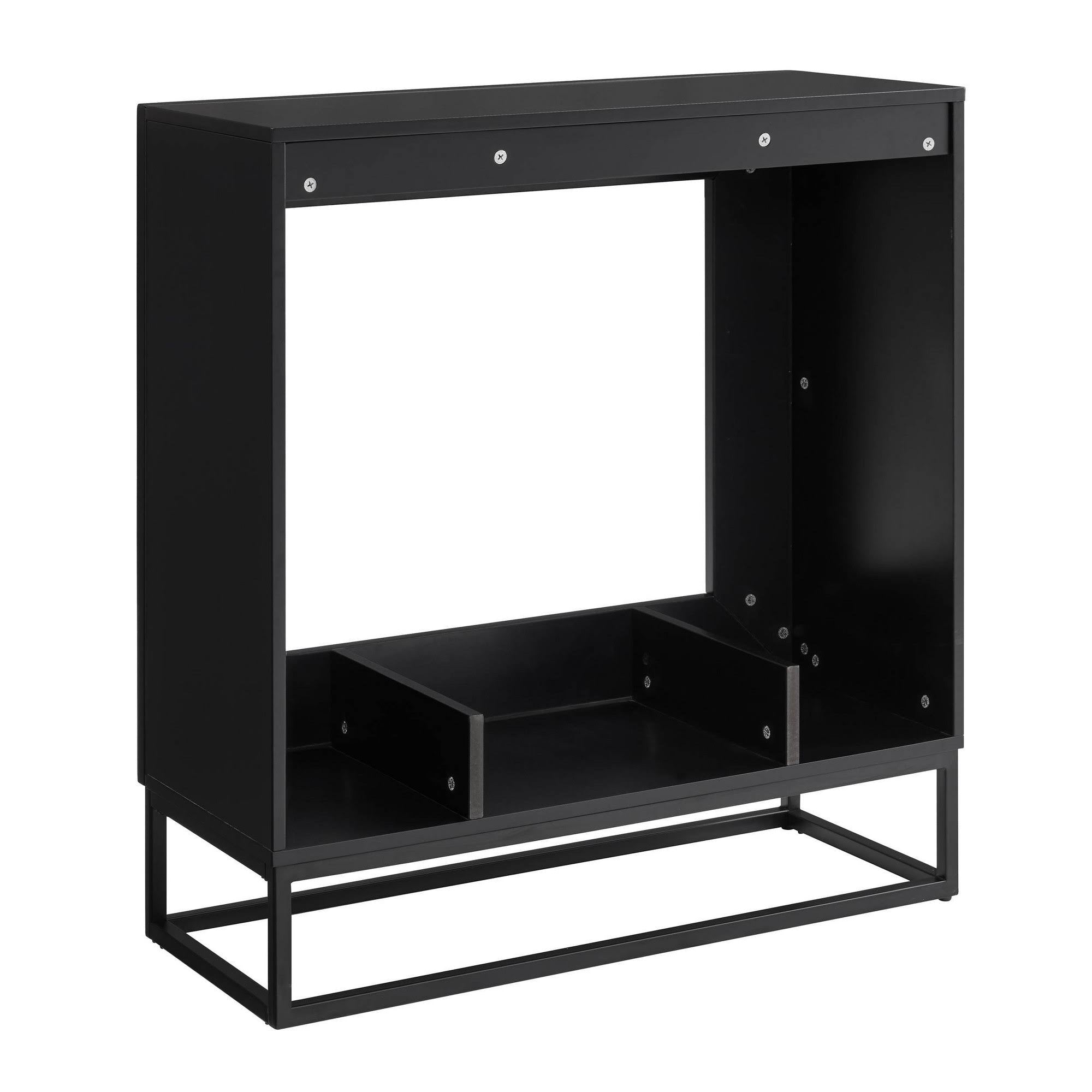 Contemporary Electric Fireplace - Black N986547