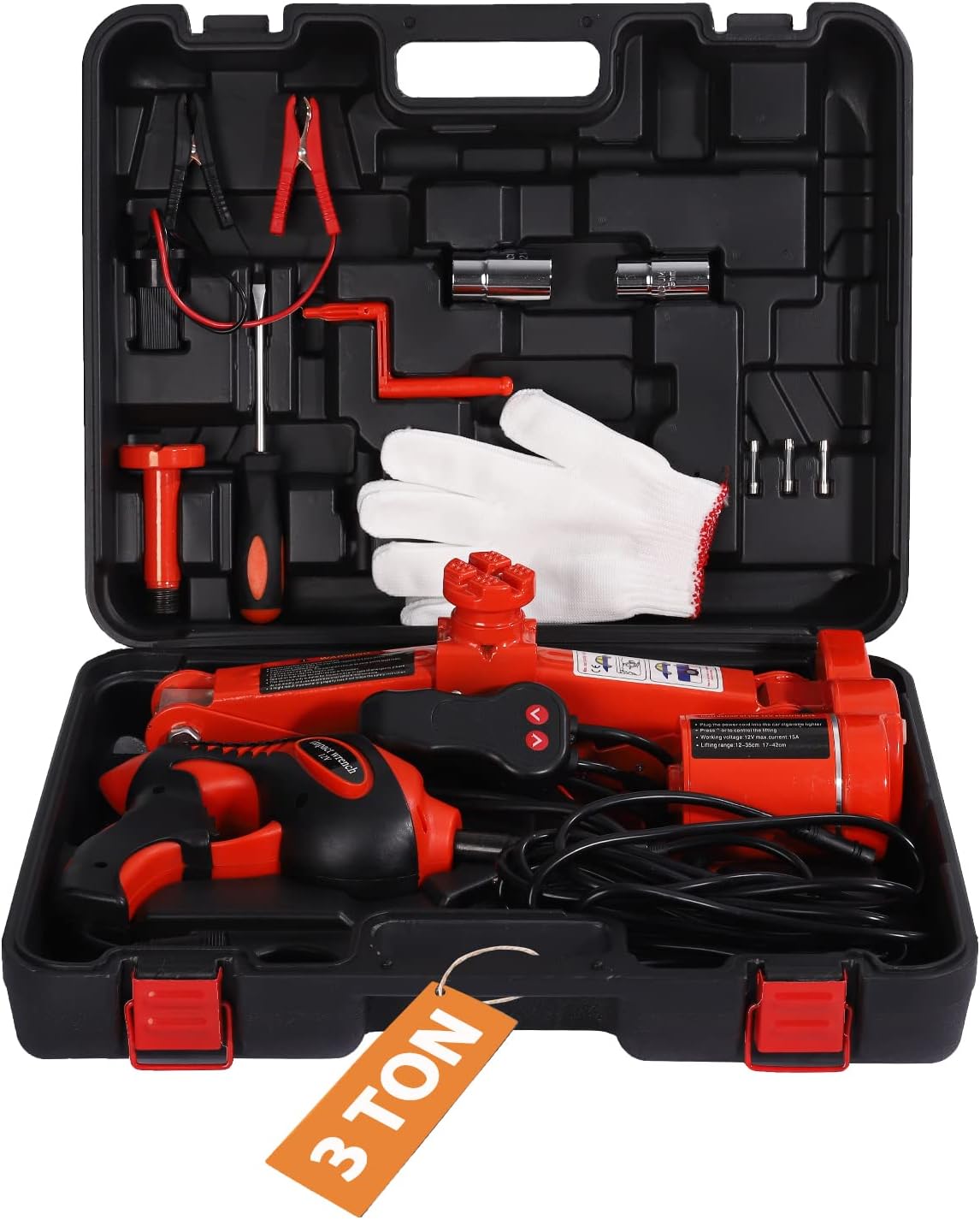 3 Ton 12V Portable Electric Car Jack Pack of 2 A8088