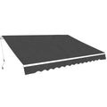 Folding Awning Manual Operated 157.5" Anthracite O345879