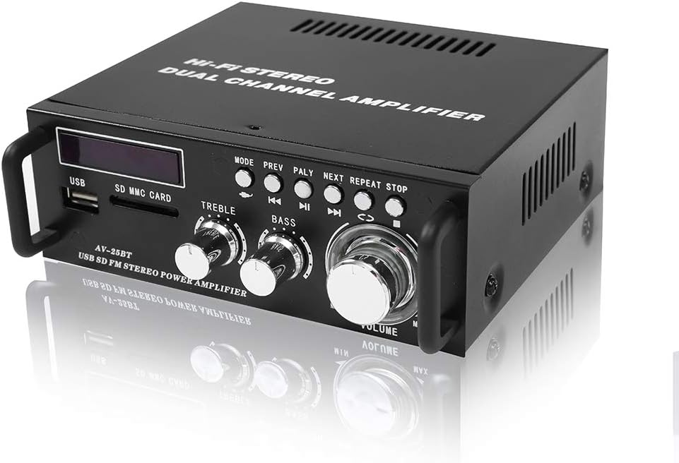 200W Bluetooth Stereo Amplifier with USB, SD Card, FM Radio, Remote Control X4463
