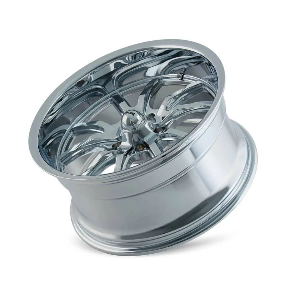 22x9.5 5x120 +18mm Chrome Wheel Rim U1519